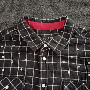 Idyllwind Womens Black White‎ Plaid Studded Western Snap Shirt Medium